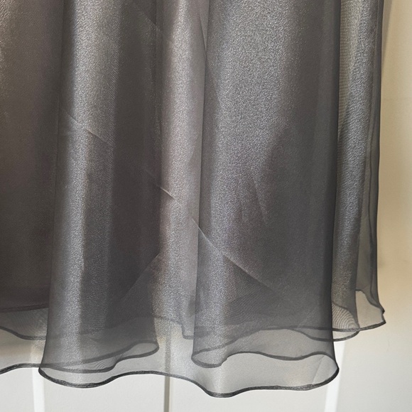 Xscape Formal Charcoal Maxi Skirt - Picture 2 of 3